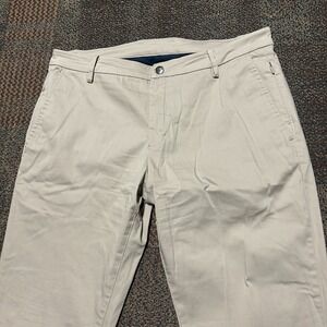 Birddogs Pants Men 36x32 Khaki Beige Boom For Your Boomstick Chino Stretch Lined